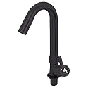 Azera Dual Flow Chrome Wall Mount Brass Kitchen Sink Tap with Flexible Neck | Dual Sprayer Function 2 Way Shower Foam and Flow for Home Restaurants Gary