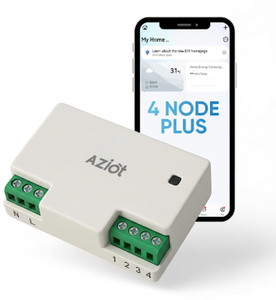 AZIOT 4 Node Plus Smart Switch White