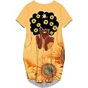 Fashion Women's African American Art Print Dress Casual Loose Dresses