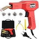 50W Plastic Welding Machine Kit with 200Pcs 4 Types of Staples, Plastic Welding Car Bumper Crack Repairing Hot Stapler Heating Kit Plastic Machine Gun Car Bumper Repair Kit