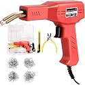 50W Plastic Welding Machine Car Bumper Crack Repair Hot Stapler Kit, Hot Stapler Heating Plastic Welding Repairing Gun Welder Machine with Four Types of Staples (50W RED)
