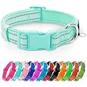 azuza Reflective Dog Collar Super Soft Neoprene Padded Dog Collars for Medium Dogs Safe and Comfy