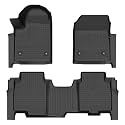AZYT® Floor Mats for 2024 2025 2026 Chevy Silverado EV All Weather Automotive TPE Liners Set Anti-Slip Waterproof Floor Liners Chevrolet Silverado EV Accessories (Car Mats)