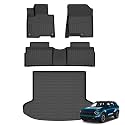 AZYT® Floor Mats &amp; Cargo Liner Set for 2023 2024 2025 kia Sportage PHEV (Plug in Hybrid) All Weather Automotive TPE Floor Liners Set Anti-Slip Waterproof Accessories - Black