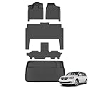 AZYT® Floor Mats &amp; Cargo Liner for 2011-2021 Dodge Grand Caravan 7 Seats All Weather Automotive Anti-Slip TPE Floor Liners Custom Waterproof Accessories