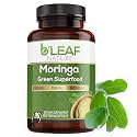 B'LEAF NATURE Moringa Leaf Vegan Capsules 1000mg Servings, 90 Count