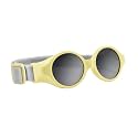 BÉABA, Baby Sunglasses 0-9 Months, 100% UV Protection - CAT 4, Side Protection, Optimal Comfort, Adjustable Elastic Headband, Pastel Yellow, 1 Unité (Lot de 1)