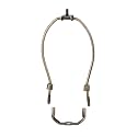 B&amp;P Lamp® 9 Inch Heavy Duty Lamp Shade Harp Holder for Table and Floor Lamps, Antique Brass Finish