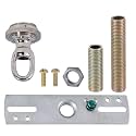B&amp;P Lamp® Screw Collar Ceiling Light Canopy Plate Kit (Cast Nickel)
