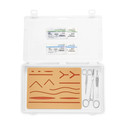 B-Arm Suture Practice Kit with Pad, 4 Suture Threads, 3 Surgical Instruments| Dissection Kit
