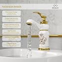 B Backline Basin Mixer Tap | Faucet Hot &amp; Cold Bathroom Basin Tap Pillar tap for Basin | Tap for Bathroom &amp; Livingroom (Gold)