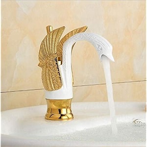 b backline brass basin mixer tap hot cold  wash basin mixer faucet  pillar tap for wash basin  tap for bathroom livingroom amp bathroom white gold tap short