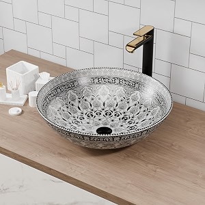 b backline ceramic table top wash basincounter top wash basinbathroom sink for bathrooms amp livingroom moroccan design 16 x 16 x 5 inches5 years warranty