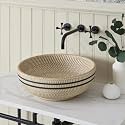 B Backline Ceramic Table Top Wash Basin | Counter Top Wash Basin For Bathroom &amp; Living Room 41 X 41 X 15 Cm (Matt Finish) (5 Years Warrenty)
