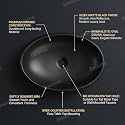 B Backline Ceramic Table Top Wash Basin Counter Top/Over Counter Wash Basin Vessel Sink For Bathroom &amp; Living Room 24 X 16 X 5.5 Inches (Black Matt)
