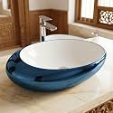 B Backline Moroccan Wash Basin Countertop | Tabletop Ceramic Bathroom Sink | Modern Wash Basin Over Counter | Wash Basin For Bathroom 41 X 41 X 15 CM