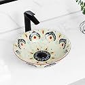 B Backline Ceramic Table Top Vessel Sink Wash Basin Rectangle Over Counter Wash Basin For Bathroom &amp; Living Room 24 X 14 X 4.5 Inch (Black Matt)