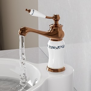 b backline single lever basin mixer tap  basin faucet hot amp cold  taps for wash basin  pillar tap for basin  tap for bathroom amp livingroom rosegold white short body