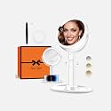 B Beauty Planet Makeup Mirror, Double-Sided Lighted Magnifying Mirror 30X