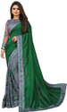b bella creation Embroidered Bollywood Net, Art Silk Saree