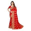 B BELLA CREATION Women39s Maroon Georgette Saree