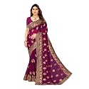 B BELLA CREATION Women39s Maroon Georgette Saree