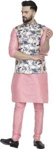 b ben men satin kurta pyjama ethnic jacket set