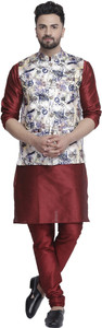 b ben men satin kurta pyjama ethnic jacket set