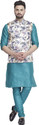 B BEN Men Satin Kurta Pyjama Ethnic Jacket Set