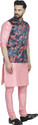 B BEN Men Satin Kurta Pyjama Ethnic Jacket Set