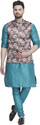 B BEN Men Pure Silk Kurta Pyjama Ethnic Jacket Set