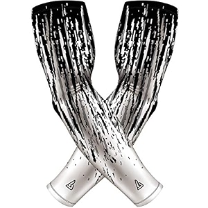b-driven sports pro-fit compression arm sleeves - 1-pair 30 designs adultyouth sizes for athletic and general purpose use