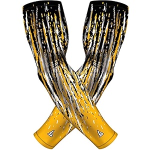 b-driven sports pro-fit compression arm sleeves - 1-pair 30 designs adultyouth sizes for athletic and general purpose use