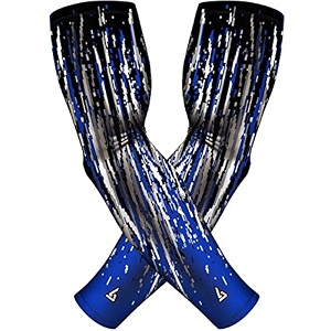 b-driven sports pro-fit compression arm sleeves - 1-pair 30 designs adultyouth sizes for athletic and general purpose use
