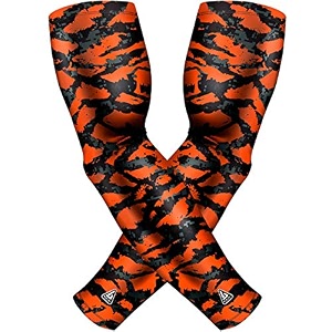 b-driven sports pro-fit compression arm sleeves - 1-pair 30 designs adultyouth sizes for athletic and general purpose use