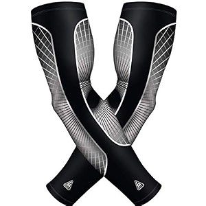 b-driven sports pro-fit compression arm sleeves - 1-pair 30 designs adultyouth sizes for athletic and general purpose use
