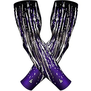 b-driven sports pro-fit compression arm sleeves - 1-pair 30 designs adultyouth sizes for athletic and general purpose use
