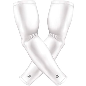 b-driven sports pro-fit compression arm sleeves - 1-pair 30 designs adultyouth sizes for athletic and general purpose use