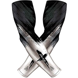 b-driven sports pro-fit compression arm sleeves - 1-pair 30 designs adultyouth sizes for athletic and general purpose use