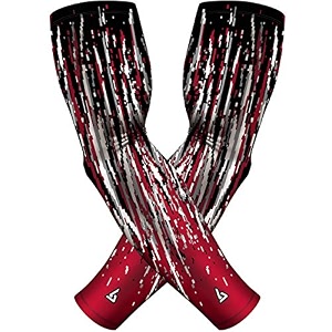 b-driven sports pro-fit compression arm sleeves - 1-pair 30 designs adultyouth sizes for athletic and general purpose use