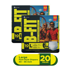 b-fit regular pant style adult diapers - l