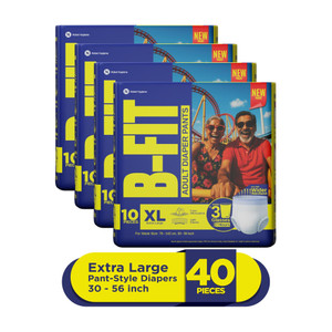 b-fit regular pant style adult diapers - xl