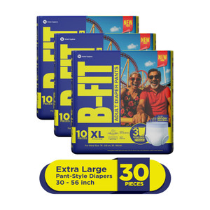 b-fit regular pant style adult diapers - xl