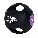 B fit Dual Grip Medicine Ball for Fitness Weighted Balance Plyometric Training Muscle Build 5 Kgs.