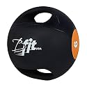 B fit Dual Grip Medicine Ball for Fitness Weighted Balance Plyometric Training Muscle Build 6 Kgs.