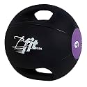 B fit Dual Grip Medicine Ball for Fitness Weighted Balance Plyometric Training Muscle Build 9 Kgs.