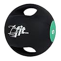 B fit Dual Grip Medicine Ball for Fitness Weighted Balance Plyometric Training Muscle Build 5 Kgs.