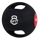 B fit Dual Grip Medicine Ball for Fitness Weighted Balance Plyometric Training Muscle Build 8 Kgs.