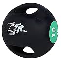 B fit Dual Grip Medicine Ball for Fitness Weighted Balance Plyometric Training Muscle Build 10 Kgs.