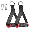 B Fit Professional Exercise Gym Machine Handles for Cable Machines Style Optional (Pair) (Red_Black_Combo)